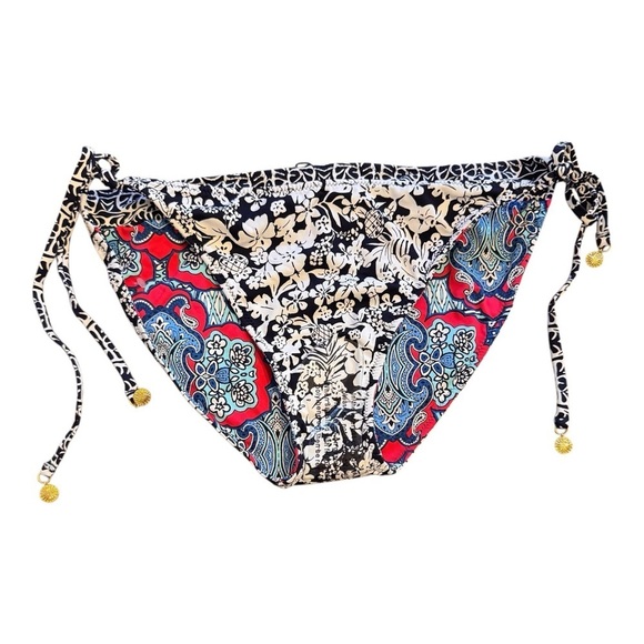 Tommy Bahama Summer Floral Reversible String Bottom NWOT - Picture 4 of 5